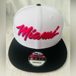 New Era Miami Heat Alt City Edition Colors 9Fifty 950 Vice Beach Hat Cap NEW 305